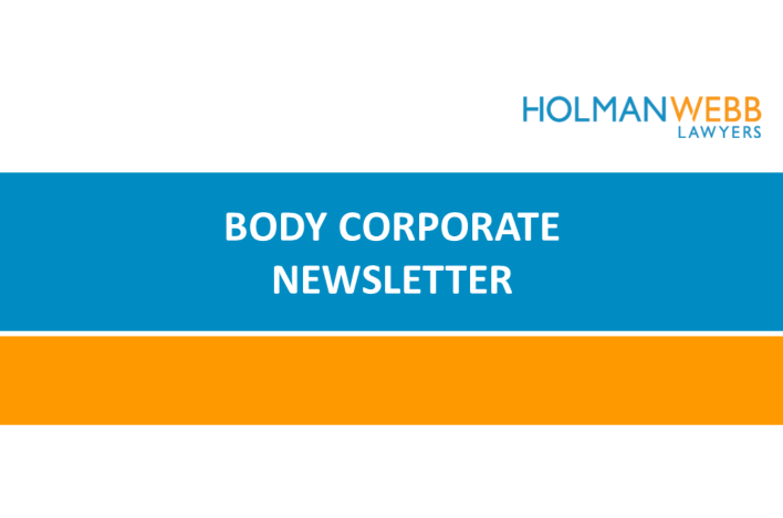 Body Corporate Newsletter April 2019