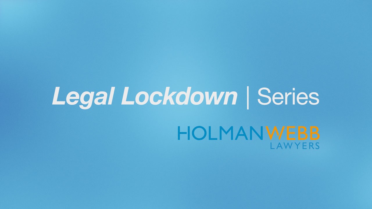 Legal Lockdown - Episode 1: JobKeeper Scheme