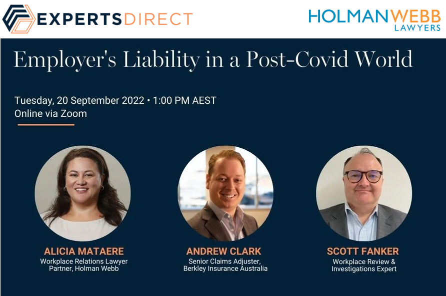 Employer's Liability in a Post-COVID World (Tuesday 20 September)